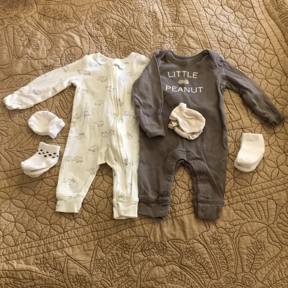 Carter’s newborn footless sleep and play unisex